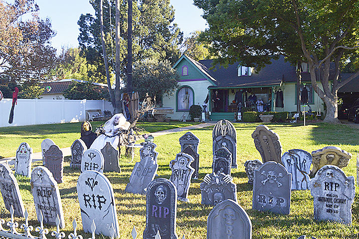 Seasonal graveyard on Citrus Avenue
